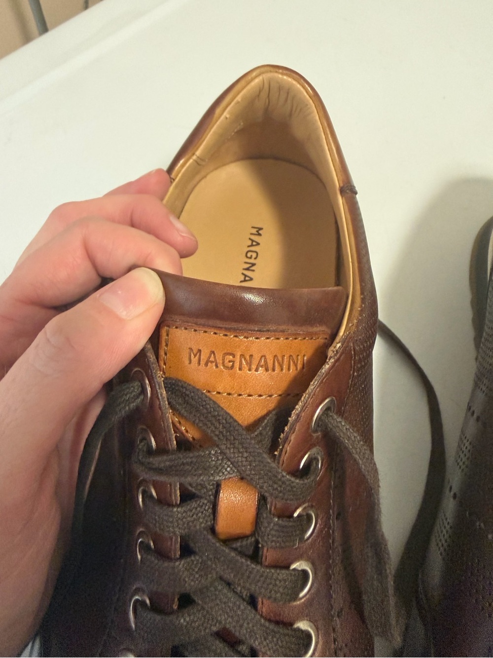 Magnanni Brown Leather Shoes